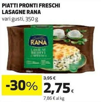 Coop Lasagne ricotta e spinaci 350 g(ml) offerta