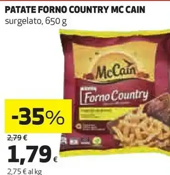 Coop Patate forno country surgelato offerta