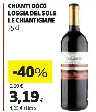 Coop Le chiantigiane - chianti 750 g(ml) offerta