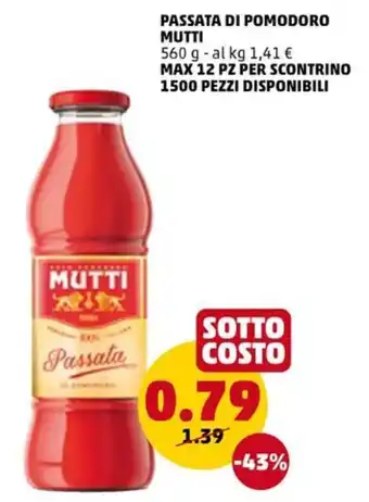 PENNY Passata di pomodoro mutti offerta