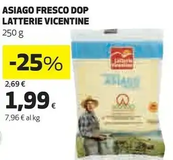Coop Asiago fresco dop offerta