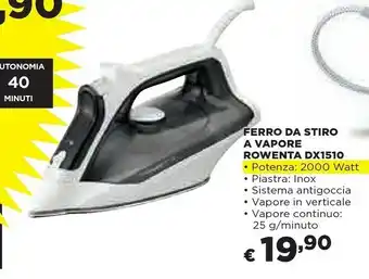 Coop Dx1510 ferro da stiro ferro a vapore acciaio inossidabile 2000 w nero, bianco offerta