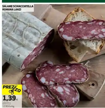 Coop Salame schiacciatella romana offerta