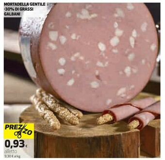 Coop Mortadella gentile -30% di grassi offerta