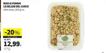 Coop Del cuoco riso al funghi offerta