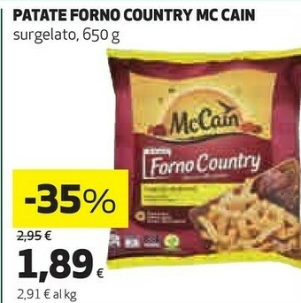 Coop Patate forno country 650 g offerta