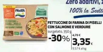 Coop Fettuccine di farina di piselli con salmone e verdure offerta