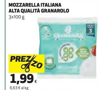 Coop Mozzarella italiana alta qualità offerta