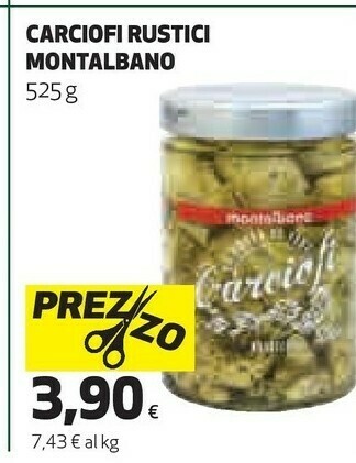 Coop Gustoparty carciofi rustici 525 g(ml) offerta