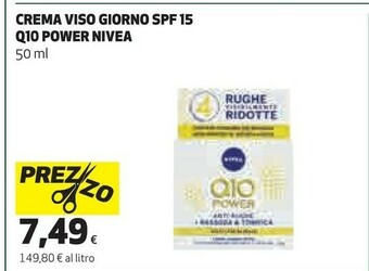 Coop Crema viso giorno spf15 q10 power 50 ml offerta