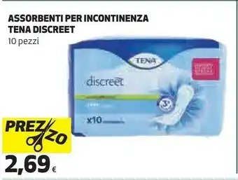 Coop Assorbenti per incontinenza discreet 10 pezzi offerta