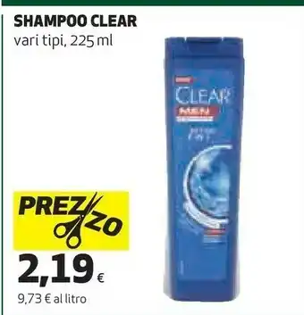 Coop Clear shampoo 225 ml offerta