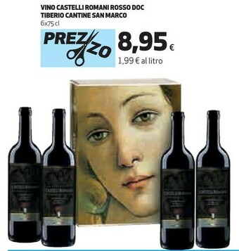 Coop Castelli romani rosso offerta