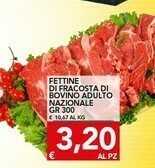 TuoDi Fettine di fracosta di bovino adulto nazionale offerta