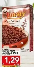 TuoDi Activity cereali rice crispies al cacao offerta
