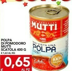TuoDi Polpa 100% pomodoro italiano offerta