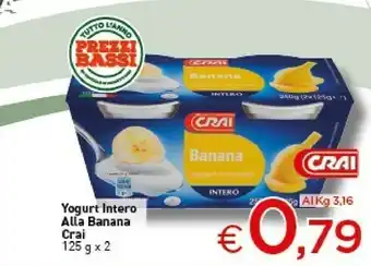 Crai Yogurt cremoso bianco intero 250 g(ml) offerta