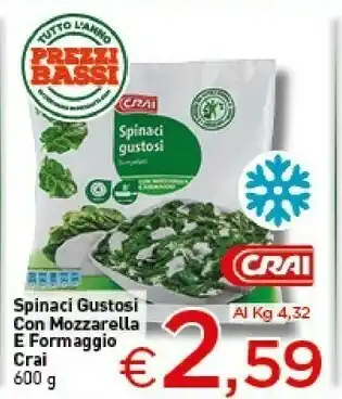 Crai Spinaci gustosi offerta
