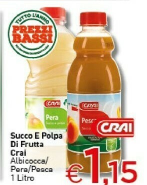 Crai Succhi di frutta offerta