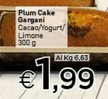 Crai Plumcake cacao offerta