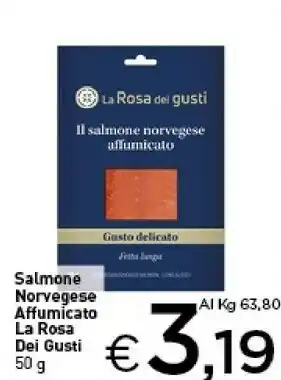 Crai La rosa dei gusti salmone norvegese affumicato offerta