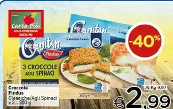 Crai 3 croccole agli spinaci 300 g offerta