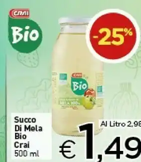 Crai Crai - succo di mela bio 500 ml offerta