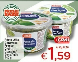 Crai Pesto offerta