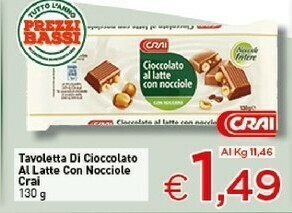Crai Cioccolato offerta