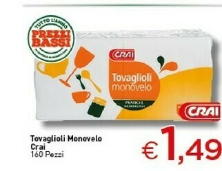 Crai Tovaglioli offerta