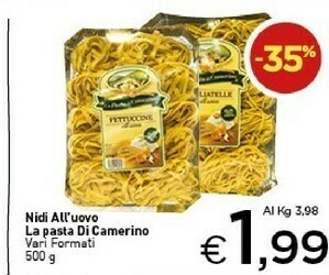 Crai Pasta all'uovo offerta