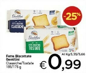 Crai Fette biscottate offerta