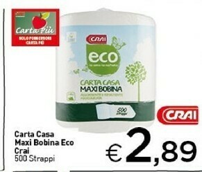 Crai Rotoli di carta offerta