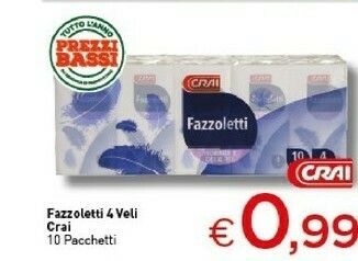Crai Fazzoletti offerta
