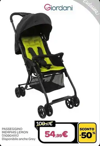 Bimbo Store Passeggino memphis lemon offerta