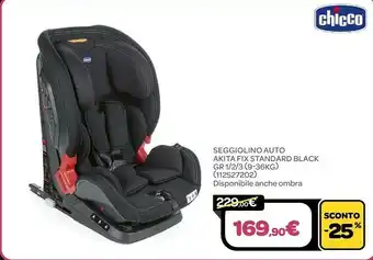 Bimbo Store Segggiolino auto akita fix standart black offerta