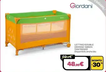 Bimbo Store Lettino double orange green offerta