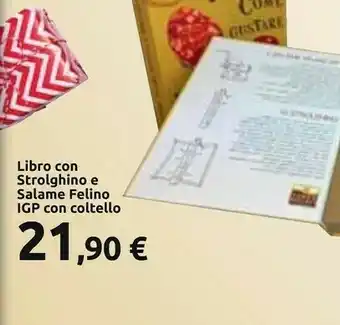 Carrefour E libro con strolghino e salame offerta