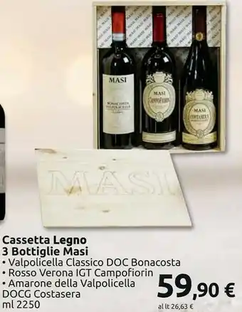 Carrefour Cassetta legno offerta