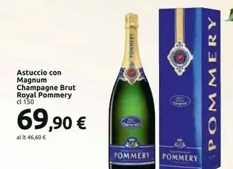 Carrefour Astuccio con magnum champagne brut royal offerta
