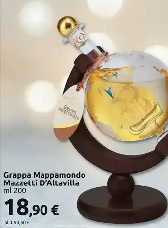 Carrefour D'altavilla grappa mappamondo 200 ml offerta