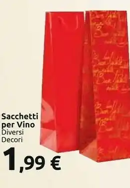 Carrefour Sacchetti per vino offerta