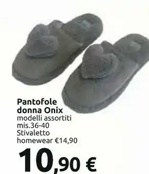 Carrefour Pantofole donna onix offerta