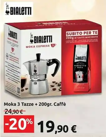Moka express 3tz + perfetto moka nocciola