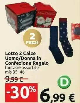 Lotto 2 calze uomo