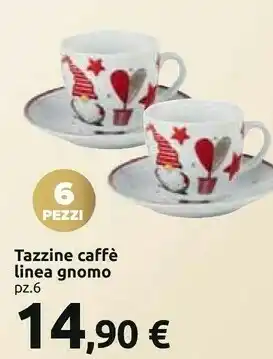 Tazzine caffè linea gnomo
