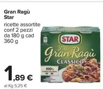 Carrefour Ragù offerta