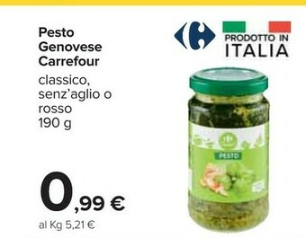 Carrefour Pesto offerta