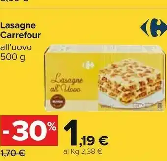 Carrefour Lasagne offerta