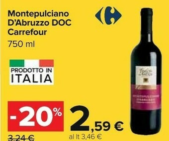 Carrefour Montepulciano d'abruzzo offerta